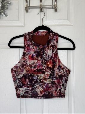 Lululemon Evelin and Mesh Cropped Tank Sz 10.